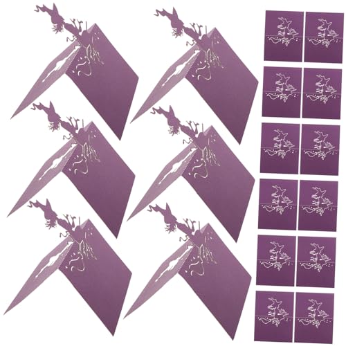 Vaguelly 50Stücke Halloween Tischkarten Design Mit Hexenmotiven Namenskarten Für Tischdekoration Platzkarten Für Hochzeiten Und Halloween Partys von Vaguelly
