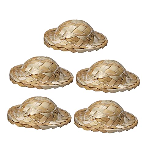 Vaguelly 5St Strohhut Figur Bausatz Mini-Puppenhüte Miniaturen Rand Miniatures puppenstubenmöbel Perfekte Ergänzung für Puppenhäuser Stroh Hut Mini-Hut- Miniaturhut Gras Khaki Vaguelly 5St Strohhut Figur Bausatz Mini-Puppenhüte Miniaturen Rand Miniatures puppenstubenmöbel Perfekte Ergänzung für Puppenhäuser Stroh Hut Mini-Hut- Miniaturhut Gras Khaki von Vaguelly