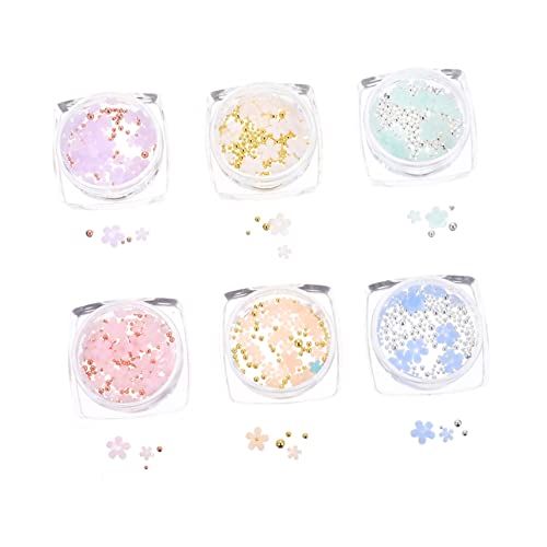 Vaguelly 6 Boxen Nail Charms Blumen Nail Art Dekoration Resin mit Farbwechsel für DIY Nageldesign Frauen Kreative Nagelverzierung Langlebig und Attraktiv Vaguelly 6 Boxen Nail Charms Blumen Nail Art Dekoration Resin mit Farbwechsel für DIY Nageldesign Frauen Kreative Nagelverzierung Langlebig und Attraktiv von Vaguelly