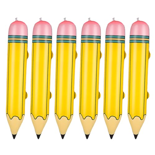 Vaguelly 6 Stück Aufblasbare Bleistift-dekoration, Geburtstagsparty-dekoration, Lustiger Aufblasbarer Bleistift-ballon Vaguelly 6 Stück Aufblasbare Bleistift-dekoration, Geburtstagsparty-dekoration, Lustiger Aufblasbarer Bleistift-ballon von Vaguelly