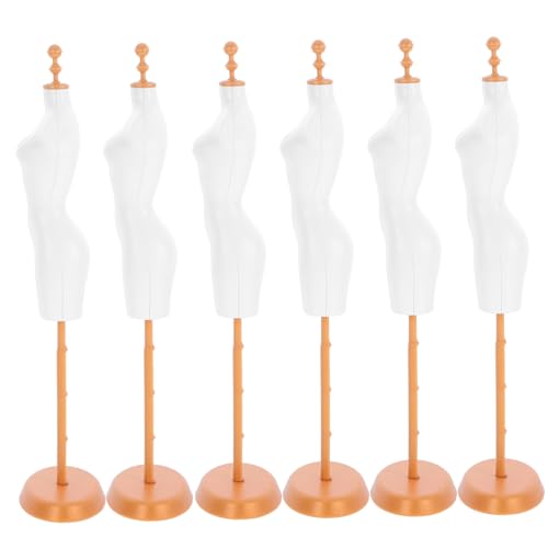 Vaguelly 6 Stück Doll Dress Mannequin Stand Teiliges aus Kunststoff Verstellbarer Puppenständer für DIY Puppenkleidung für Puppendekoration Vaguelly 6 Stück Doll Dress Mannequin Stand Teiliges aus Kunststoff Verstellbarer Puppenständer für DIY Puppenkleidung für Puppendekoration von Vaguelly
