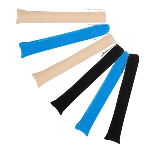 Vaguelly 6 Stück Große Faltbare Fächerhülle aus Samt mit Zugband Weiche Faltbare Handfächer-schutztasche in Schwarz Beige Blau Reisefreundlicher Organizer für Hochzeiten Festivals Vaguelly 6 Stück Große Faltbare Fächerhülle aus Samt mit Zugband Weiche Faltbare Handfächer-schutztasche in Schwarz Beige Blau Reisefreundlicher Organizer für Hochzeiten Festivals von Vaguelly