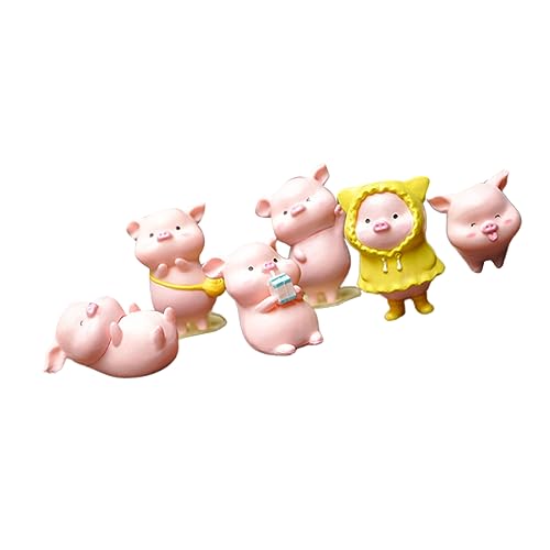 Vaguelly 6 Stück Lustige Schweinchen Deko Kreative Pig Cake Dekoration aus Kunststoff für Zuhause Auto für Feierliche Anlässe Vaguelly 6 Stück Lustige Schweinchen Deko Kreative Pig Cake Dekoration aus Kunststoff für Zuhause Auto für Feierliche Anlässe von Vaguelly
