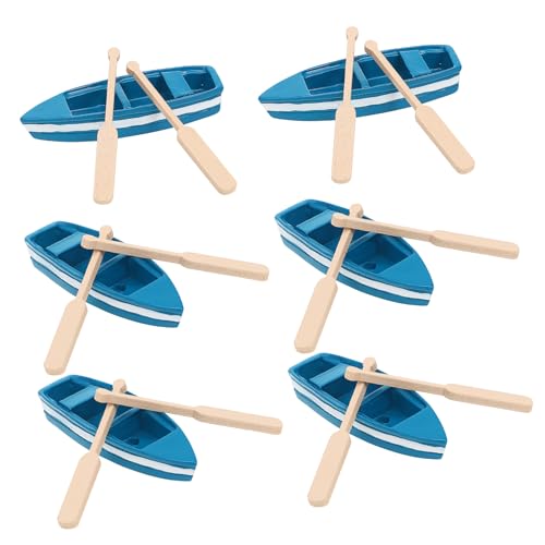 Vaguelly 6 Stück Mini Holzboote mit Ruder Nautische Tischdeko für Wohnzimmer und Büro Wetterfeste Boot Deko Einzigartige Dekoration für Ocean Räume Vaguelly 6 Stück Mini Holzboote mit Ruder Nautische Tischdeko für Wohnzimmer und Büro Wetterfeste Boot Deko Einzigartige Dekoration für Ocean Räume von Vaguelly