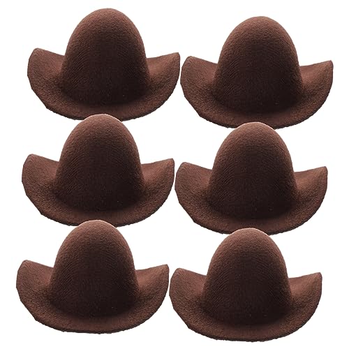Vaguelly 6 Stück Mini-cowboyhut Miniaturhut Puppenhut- Miniatur-puppenhut Kleiner Cowgirlhut Kleine Hüte Für Puppen Mini-Hut Miniaturhüte Kleiner Hut Mini-hüte Light Brown Stoff Vaguelly 6 Stück Mini-cowboyhut Miniaturhut Puppenhut- Miniatur-puppenhut Kleiner Cowgirlhut Kleine Hüte Für Puppen Mini-Hut Miniaturhüte Kleiner Hut Mini-hüte Light Brown Stoff von Vaguelly
