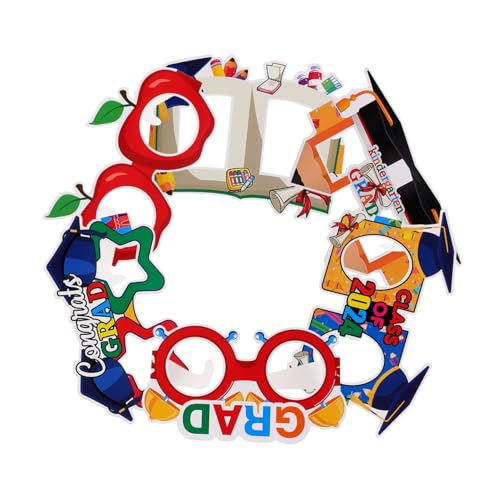 Vaguelly 6 Stück Papiergläser Requisiten Für Die Abschlussfeier Rahmen Party Abschlussfeier Brillen Abschlussbild Foto Kindergartenabschluss Glückwunsch Grad Brille Vaguelly 6 Stück Papiergläser Requisiten Für Die Abschlussfeier Rahmen Party Abschlussfeier Brillen Abschlussbild Foto Kindergartenabschluss Glückwunsch Grad Brille von Vaguelly