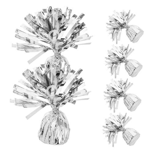 Vaguelly 6 Stück Teiliges Ballongewicht Silber Stabile für Hochzeit Party und Festlichkeiten Einfache Befestigung Design Zubehör für Ballondekorationen Vaguelly 6 Stück Teiliges Ballongewicht Silber Stabile für Hochzeit Party und Festlichkeiten Einfache Befestigung Design Zubehör für Ballondekorationen von Vaguelly