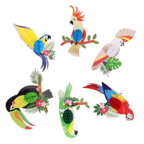 Vaguelly 6 Stück Teiliges Bunte Papagei Papierausschnitte Hängende Vogel Dekoration für Klassenzimmer Bastelprojekte und Partys für DIY und Scrapbooking Vaguelly 6 Stück Teiliges Bunte Papagei Papierausschnitte Hängende Vogel Dekoration für Klassenzimmer Bastelprojekte und Partys für DIY und Scrapbooking von Vaguelly