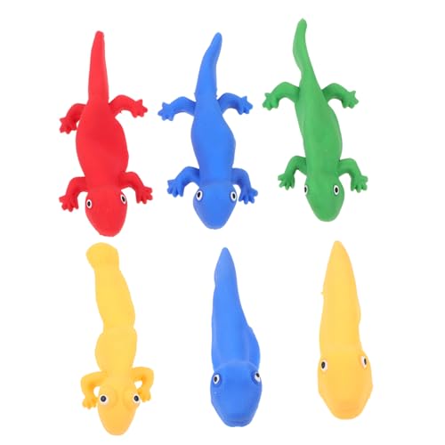 Vaguelly 6 Stück Teiliges Finger Spielzeuge Lustige Tier Designs für Dehnbare Party Stressabbau Spielzeuge für Drinnen und Draußen Sicher und von Vaguelly