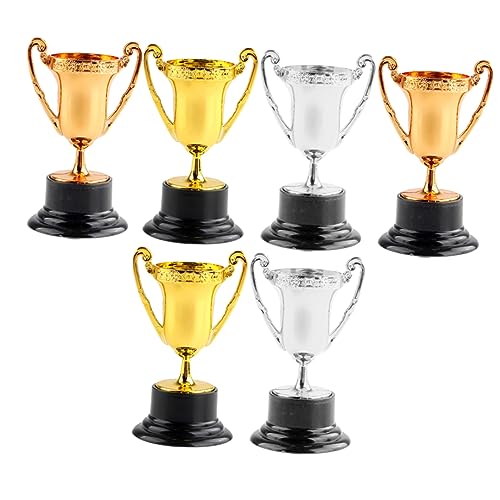 Vaguelly 6 Stück Teiliges Kunststoff Trophäen für Wettbewerbe Goldene Silberne und Bronzene Modelle Auszeichnungen für Partys und Veranstaltungen Dekorativ und Motivierend Vaguelly 6 Stück Teiliges Kunststoff Trophäen für Wettbewerbe Goldene Silberne und Bronzene Modelle Auszeichnungen für Partys und Veranstaltungen Dekorativ und Motivierend von Vaguelly