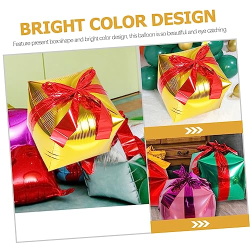 Vaguelly 6 Stück Teiliges Quadratische Geschenkbox Folienballons Gold Silber Grün Rot Blau Bunte Weihnachtsdeko Luftballons für Party Geburtstag Innen Außen Vaguelly 6 Stück Teiliges Quadratische Geschenkbox Folienballons Gold Silber Grün Rot Blau Bunte Weihnachtsdeko Luftballons für Party Geburtstag Innen Außen von Vaguelly