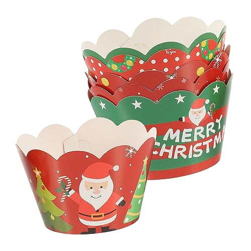 Vaguelly 6 Stück Teiliges Weihnachts Cupcake Wrapper aus Reißfestem Weißem Karton Festliche Muffinförmchen für Weihnachten Partydeko und Geburtstag Sichere Tortendeko für Festliche Anlässe Vaguelly 6 Stück Teiliges Weihnachts Cupcake Wrapper aus Reißfestem Weißem Karton Festliche Muffinförmchen für Weihnachten Partydeko und Geburtstag Sichere Tortendeko für Festliche Anlässe von Vaguelly