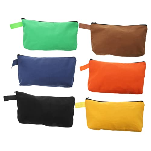 Vaguelly 6 Stück Teiliges Werkzeug Organizer Canvas Beutel mit Reißverschluss Robuste Waschbare Aufbewahrungstaschen Farben Großer Stauraum für Schraubendreher Zangen Schraubenschlüssel Vaguelly 6 Stück Teiliges Werkzeug Organizer Canvas Beutel mit Reißverschluss Robuste Waschbare Aufbewahrungstaschen Farben Großer Stauraum für Schraubendreher Zangen Schraubenschlüssel von Vaguelly