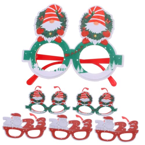 Vaguelly 6 Stück Weihnachtsdeko Party Brillen Foto Requisiten Bunte Lustige Brillenrahmen für Silvester und Festtagsfeiern Vaguelly 6 Stück Weihnachtsdeko Party Brillen Foto Requisiten Bunte Lustige Brillenrahmen für Silvester und Festtagsfeiern von Vaguelly