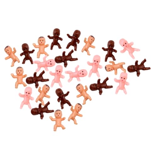 Vaguelly 60 Stück Kuchendekoration für kinderspielzeug sammlerstücke minigeschenke mini Figuren Menschen kleine babydekore Mini-Babys Dekoration Plastik von Vaguelly