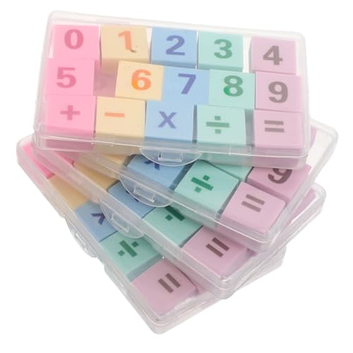 Vaguelly 60 Stück Mathematische Rätsel Eraser für Schüler Schulbelohnungen Kreative Malutensilien Party Lernhilfen von Vaguelly
