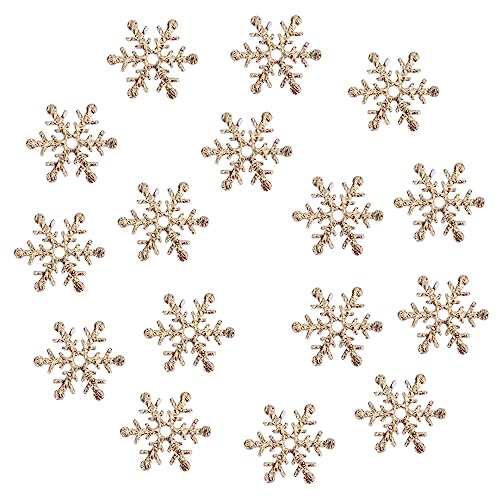 Vaguelly 600 Stk. Party Konfetti Schneeflockenform Gold Glitzernde Tischdeko Weihnachtsdeko Feiern Familienfest Dekoration von Vaguelly