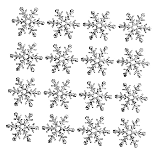 Vaguelly 600 Stk. Silber Konfetti Schneeflocken Partydeko Umweltfreundlich Exquisites Glitter Tischdeko Weihnachtsdekoration Festliche Streudeko von Vaguelly