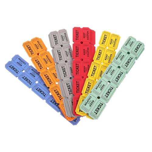 Vaguelly 600 Stück Bunte Raffle Tickets Doppelrolle Robuste Papierlose für Karneval Veranstaltungen Spiele Faire Gewinnchance Vielseitig Einsetzbar Farben Pro Vaguelly 600 Stück Bunte Raffle Tickets Doppelrolle Robuste Papierlose für Karneval Veranstaltungen Spiele Faire Gewinnchance Vielseitig Einsetzbar Farben Pro von Vaguelly