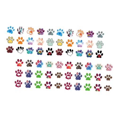 Vaguelly 60st Niedliche Aufkleber Mit Pfotenabdruck Shaker Haustier Cartoon-aufkleber Dackel Diy-scrapbooking-aufkleber Hundeweste Nicht Streicheln Aufkleber Beachten Pfotenaufkleber Pvc von Vaguelly