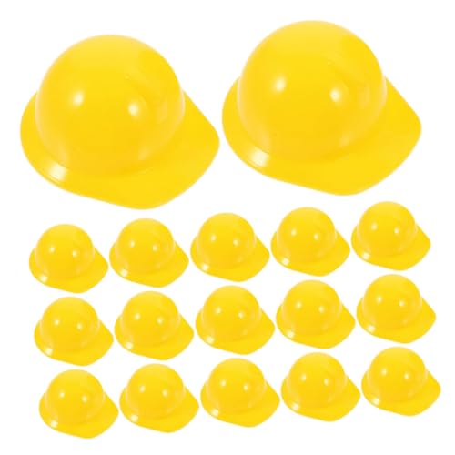 Vaguelly 60stücke Mini Bauhelme Für Puppen Und Haustiere Aus Dekoration Für Partys Kuchen Und Flaschen Sicher Und Tragbar Gelb Vielseitig Einsetzbar von Vaguelly