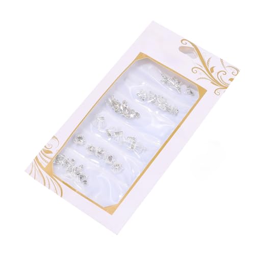 Vaguelly 6Gitter Fächer Box mit Metallic Nagelaufklebern für DIY Nail Art Langlebiges Zubehör für Maniküre für Silberfarbene Designs für Nagelkunst Vaguelly 6Gitter Fächer Box mit Metallic Nagelaufklebern für DIY Nail Art Langlebiges Zubehör für Maniküre für Silberfarbene Designs für Nagelkunst von Vaguelly