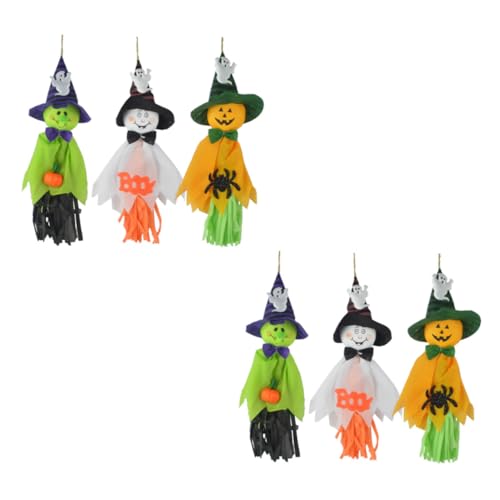 Vaguelly 6St Halloween-Anhänger Aufkleber Halloween-Partyzubehör Halloween-Baumschmuck Halloween deko Halloween wanddeko Halloween-Vogelscheuche-Ornament Halloween-Hängedekoration Papier Vaguelly 6St Halloween-Anhänger Aufkleber Halloween-Partyzubehör Halloween-Baumschmuck Halloween deko Halloween wanddeko Halloween-Vogelscheuche-Ornament Halloween-Hängedekoration Papier von Vaguelly