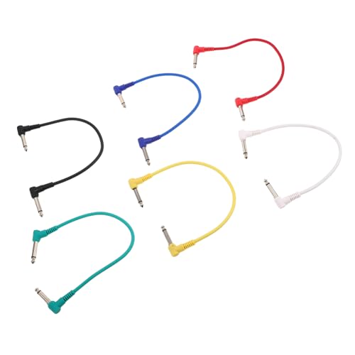 Vaguelly 6Stücke Patchkabel für Gitarre und Bass Hochwertiges Audiokabel für Kompatibel mit Gitarreneffekten und Audiosystemen Vielseitig Einsetzbar Vaguelly 6Stücke Patchkabel für Gitarre und Bass Hochwertiges Audiokabel für Kompatibel mit Gitarreneffekten und Audiosystemen Vielseitig Einsetzbar von Vaguelly