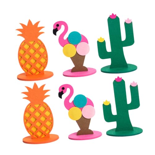 Vaguelly 6Stücke Sommer Filz Tischdekoration Kreative Flamingo Ananas und Kaktus Ornamente für Hawaii Party Kinderzimmer und Schaufenster Deko Leicht und Tragbar Einfache Installation Vaguelly 6Stücke Sommer Filz Tischdekoration Kreative Flamingo Ananas und Kaktus Ornamente für Hawaii Party Kinderzimmer und Schaufenster Deko Leicht und Tragbar Einfache Installation von Vaguelly