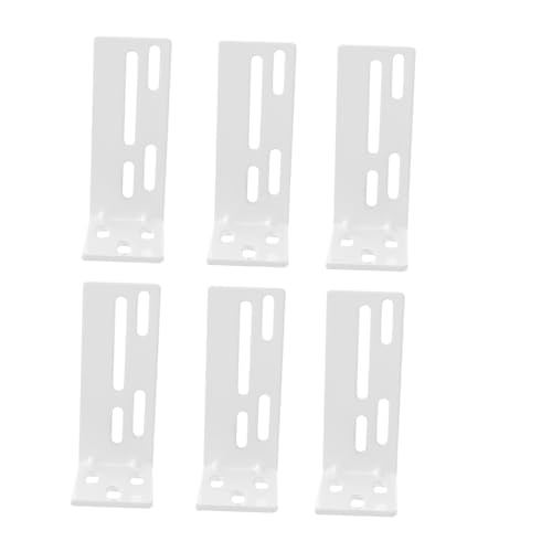 Vaguelly 6Stücke Vorhangspur Installationscode für Montage von Elektrischen Vorhängen Langlebige und Praktische Halterungen Einfache Installation von Vaguelly