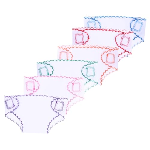 Vaguelly 6er Set Puppenwindeln Für Puppen DIY Puppen Kleidung Zubehör Stoffwindeln Pink von Vaguelly