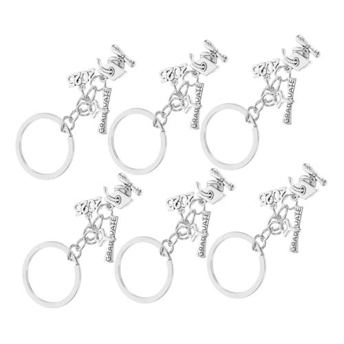 Vaguelly 6pcs -klasse Von 2025 Abschlussschlüsselkette Für Den Absolvent Der University College Middle High School Absolventin Für Senior -schüler Teen Girls Jungen von Vaguelly