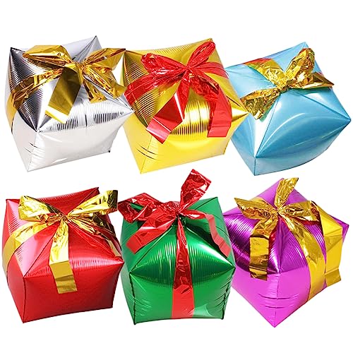 Vaguelly 6st Geschenkbox Aluminiumfolienballon Helium Festlicher Ballon Luftballons Für Kinderpartys Geburtstag Luftballons Farbige Luftballons Folienballons Luftballons Aus Aluminiumfolie Vaguelly 6st Geschenkbox Aluminiumfolienballon Helium Festlicher Ballon Luftballons Für Kinderpartys Geburtstag Luftballons Farbige Luftballons Folienballons Luftballons Aus Aluminiumfolie von Vaguelly