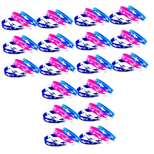 Vaguelly 75 Stk Armband kinder party kinderparty handyringe Massengeschenke für Kinder Armbänder Geschenke für Studenten Hai-Partygeschenke für Kinder Schüttgut Schmuck Kieselgel von Vaguelly
