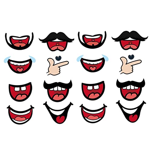 Vaguelly 8 Packungen Gesichtsmasken Aufkleber Lippenmotiv Selbstklebend Dekorative Smile Sticker Für Saubere Glatte Oberflächen Freundschaft Vaguelly 8 Packungen Gesichtsmasken Aufkleber Lippenmotiv Selbstklebend Dekorative Smile Sticker Für Saubere Glatte Oberflächen Freundschaft von Vaguelly