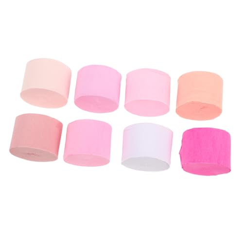 Vaguelly 8 Rollen Krepppapier Farbige Dekorationsstreifen für Geburtstagsfeiern Hochzeiten und Einfach Zuschneidbar DIY Bastelbedarf Verschiedenen Farben Weiß Hellrosa Pfirsichrosa Rosa Vaguelly 8 Rollen Krepppapier Farbige Dekorationsstreifen für Geburtstagsfeiern Hochzeiten und Einfach Zuschneidbar DIY Bastelbedarf Verschiedenen Farben Weiß Hellrosa Pfirsichrosa Rosa von Vaguelly