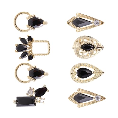 Vaguelly 8 Stück Nail Beauty Zirkon Ornament Handyschale Charms Nagelzubehör Charms Kreuz Nagel Charms Nagelaufkleber Maniküre Zirkone Strass Für Basteln Nägel Nagelkunst Schwarzes Metall Vaguelly 8 Stück Nail Beauty Zirkon Ornament Handyschale Charms Nagelzubehör Charms Kreuz Nagel Charms Nagelaufkleber Maniküre Zirkone Strass Für Basteln Nägel Nagelkunst Schwarzes Metall von Vaguelly
