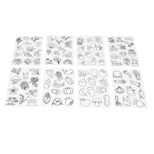 Vaguelly Gemustertes Schrumpffolien-Set – 8-teilig Kinderfreundliches Basteln Und Fantasie von Vaguelly