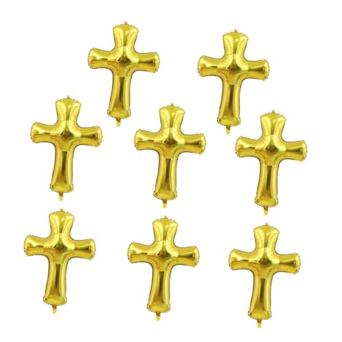 Vaguelly 8 Stück Taufballons Kreuzförmiger Folienballon blauer Ballon Kreuz-Gedenkballon Auto taufgeschenk geburtstagsdekoration Taufdekoration Geburtstagsverzierung Aluminiumfolie Golden Vaguelly 8 Stück Taufballons Kreuzförmiger Folienballon blauer Ballon Kreuz-Gedenkballon Auto taufgeschenk geburtstagsdekoration Taufdekoration Geburtstagsverzierung Aluminiumfolie Golden von Vaguelly