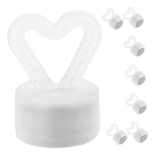 Vaguelly 8 Stück Teiliges Folienballongewicht Herzform mit Magnetischer Basis Stabile Befestigung an Metallflächen Stilvolle Ballonanhänger für Hochzeit und Geburtstag Praktische und von Vaguelly