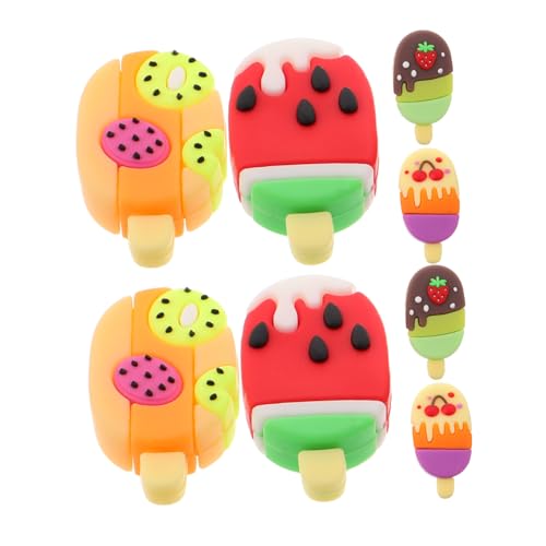 Vaguelly 8 Stück Teiliges Kreative Eiscreme Radiergummis Bunten Frucht Popsicle Formen Lustige Schulartikel für Partygeschenk und Belohnungsspielzeug Vaguelly 8 Stück Teiliges Kreative Eiscreme Radiergummis Bunten Frucht Popsicle Formen Lustige Schulartikel für Partygeschenk und Belohnungsspielzeug von Vaguelly