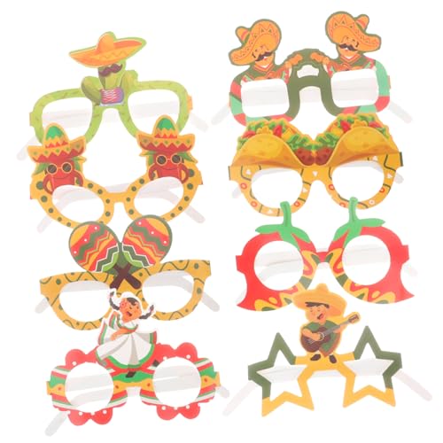 Vaguelly 8 Stück Teiliges Mexikanisches Party Brillen aus Papier Bunte Festival Sonnenbrillen als Fotorequisiten für Karneval Kostümparty und Geburtstagsfeier Geeignet für Erwachsene Vaguelly 8 Stück Teiliges Mexikanisches Party Brillen aus Papier Bunte Festival Sonnenbrillen als Fotorequisiten für Karneval Kostümparty und Geburtstagsfeier Geeignet für Erwachsene von Vaguelly