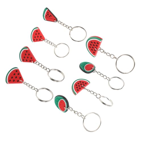 Vaguelly 8 Stück Teiliges PVC Wassermelonen Schlüsselanhänger Leichte Robuste Obst Schlüsselringe mit Verschiedenen Designs als Partydekoration und Bunte Schlüsselanhänger Geschenkidee Vaguelly 8 Stück Teiliges PVC Wassermelonen Schlüsselanhänger Leichte Robuste Obst Schlüsselringe mit Verschiedenen Designs als Partydekoration und Bunte Schlüsselanhänger Geschenkidee von Vaguelly