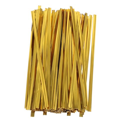 Vaguelly 800Stücke Goldene Krawatten für Geschenktüten Lange Bindeschnüre für Bonbontüten und Brotverpackungen für Festliche Anlässe und Geschenkverpackungen Vaguelly 800Stücke Goldene Krawatten für Geschenktüten Lange Bindeschnüre für Bonbontüten und Brotverpackungen für Festliche Anlässe und Geschenkverpackungen von Vaguelly