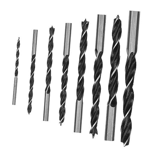 Vaguelly 8Stücke Teiliges Bohrer Set mit Hohen Härte Bohrern für Holzarbeiten Shank Design Langlebig und Verschleißfest für Präzises Bohren von Vaguelly