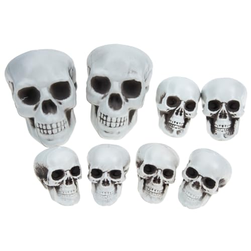 Vaguelly 8Stücke Teiliges Halloween Schädel Dekorationsset Realistische Menschenkopf Ornamente Für Party Bar Und Tischdeko Für Gruselige Feiern Und Kreative Foto Hintergründe Vaguelly 8Stücke Teiliges Halloween Schädel Dekorationsset Realistische Menschenkopf Ornamente Für Party Bar Und Tischdeko Für Gruselige Feiern Und Kreative Foto Hintergründe von Vaguelly