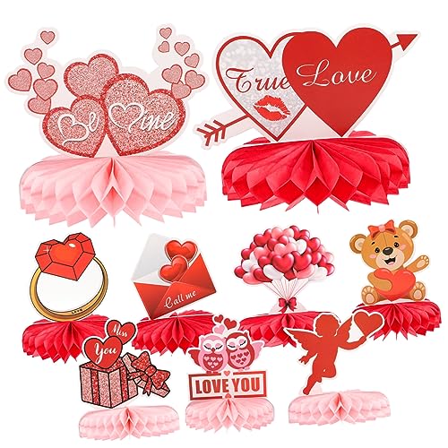 Vaguelly 9pcs Valentinstag Honeycomb Mittelstücke Dekorationen Süße Romantische Tisch Mittelstücke Vaguelly 9pcs Valentinstag Honeycomb Mittelstücke Dekorationen Süße Romantische Tisch Mittelstücke von Vaguelly