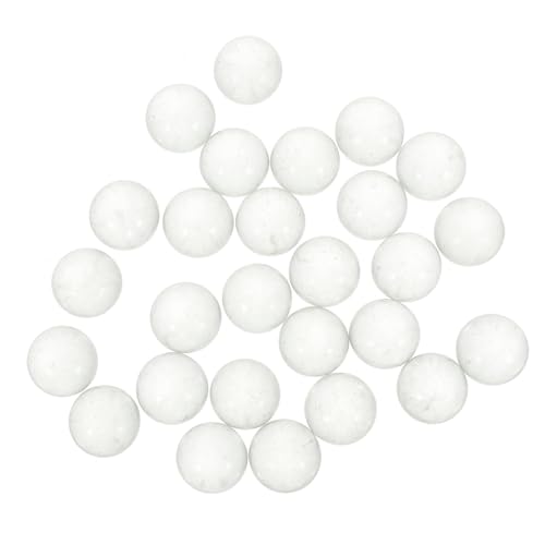 Vaguelly 90St klare Glasperlen Kugelverzierungen aus klarem Glas klare Vasen slico angaangaq Decor Ornament klare Perlen für Vasen Runde Glasmurmeln runden schmücken Glasstein Juwel Ball von Vaguelly