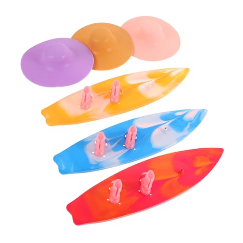 Vaguelly 9stücke Teiliges Surfbrett Puppen Miniatur Surfboard Mit Schuhen Und Dekorative Cupcake Topper Für Sommergeburtstagsfeiern Vaguelly 9stücke Teiliges Surfbrett Puppen Miniatur Surfboard Mit Schuhen Und Dekorative Cupcake Topper Für Sommergeburtstagsfeiern von Vaguelly