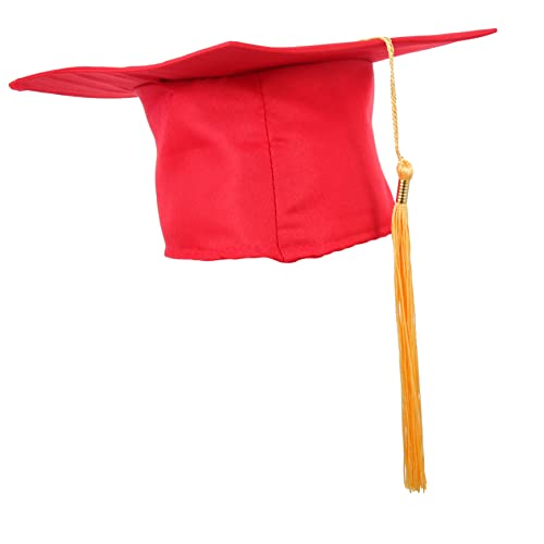 Vaguelly Abiturmütze schwarzes Kleid borlas de maquillaje formelle Kleidung Geschenke Abschlusshut für Erwachsene Zubehör für die Abschlussfeier Universal- Hut des Arztes Requisiten Student von Vaguelly